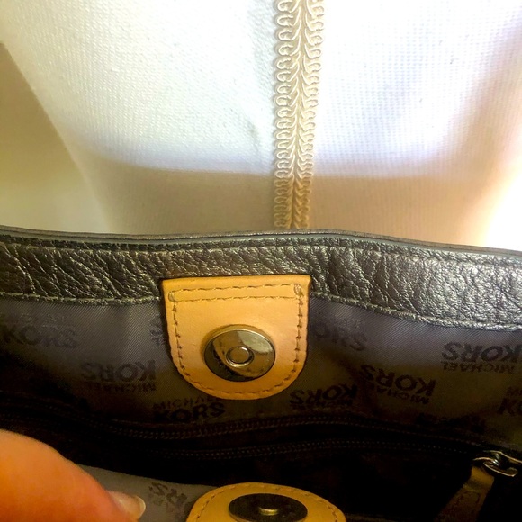 Michael Kors Metallic Leather Tote - Picture 3 of 8